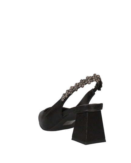 Menbur decolletè con cinturino in tessuto laminato con dettagli luminosi