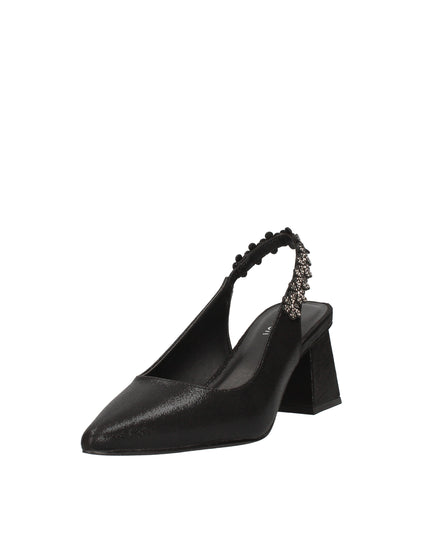 Menbur decolletè con cinturino in tessuto laminato con dettagli luminosi