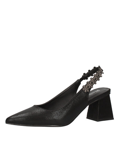 Menbur decolletè con cinturino in tessuto laminato con dettagli luminosi