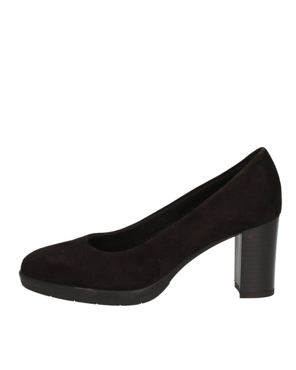 Cinzia Soft Décolleté nero in camoscio