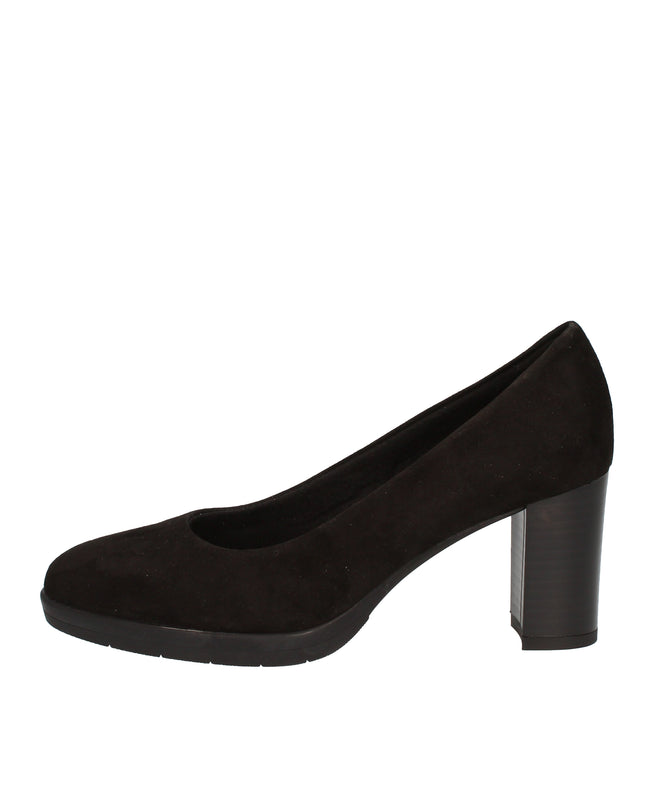 Cinzia Soft Décolleté nero in camoscio