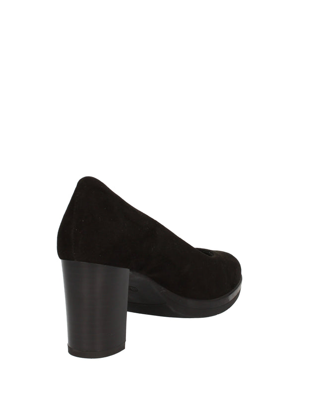Cinzia Soft Décolleté nero in camoscio