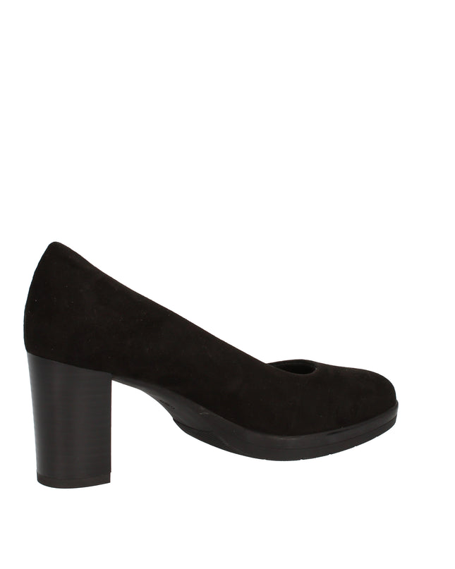 Cinzia Soft Décolleté nero in camoscio