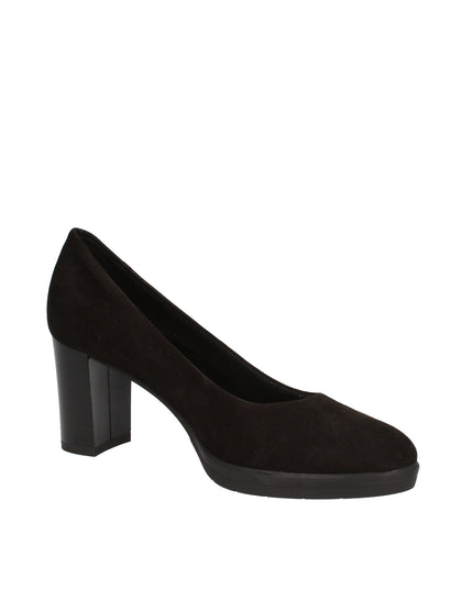 Cinzia Soft Décolleté nero in camoscio
