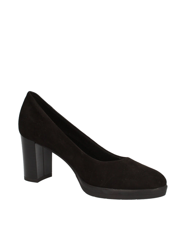 Cinzia Soft Décolleté nero in camoscio