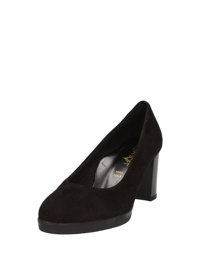 Cinzia Soft Décolleté nero in camoscio