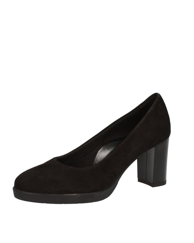 Cinzia Soft Décolleté nero in camoscio