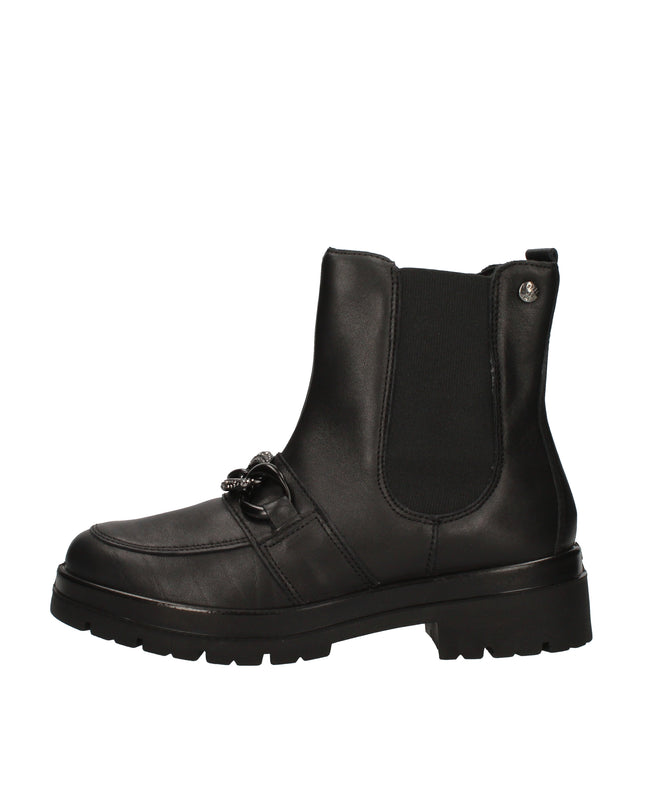 Enval Soft stivaletti in pelle con catena decorativa