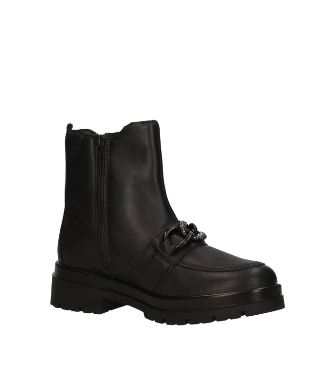 Enval Soft stivaletti in pelle con catena decorativa