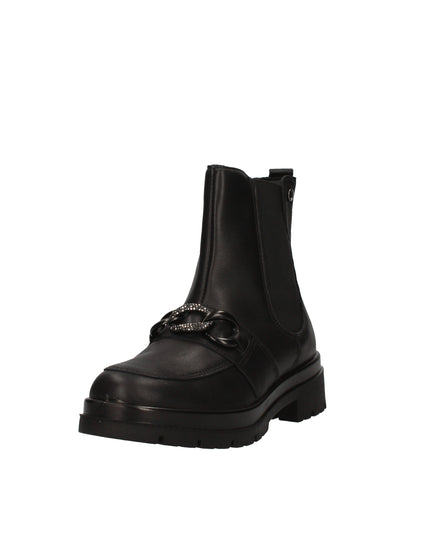 Enval Soft stivaletti in pelle con catena decorativa