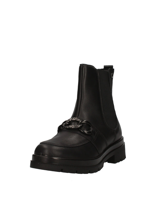 Enval Soft stivaletti in pelle con catena decorativa