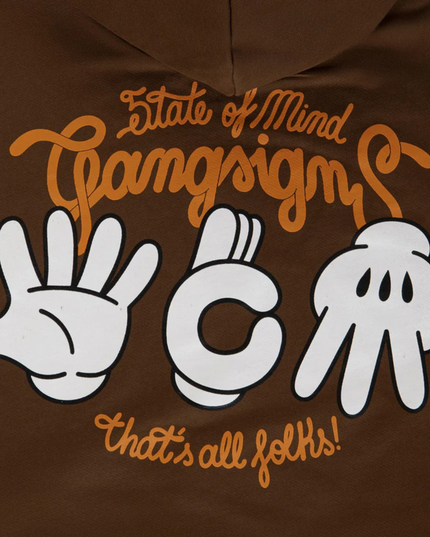 5TATE OF MIND Felpa con cappuccio "Gang Signs"
