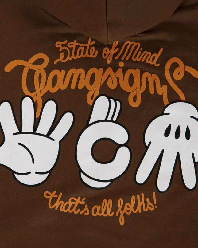 5TATE OF MIND Felpa con cappuccio "Gang Signs"