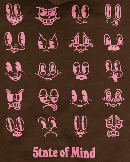 5TATE OF MIND Felpa con cappuccio "Emoticons"