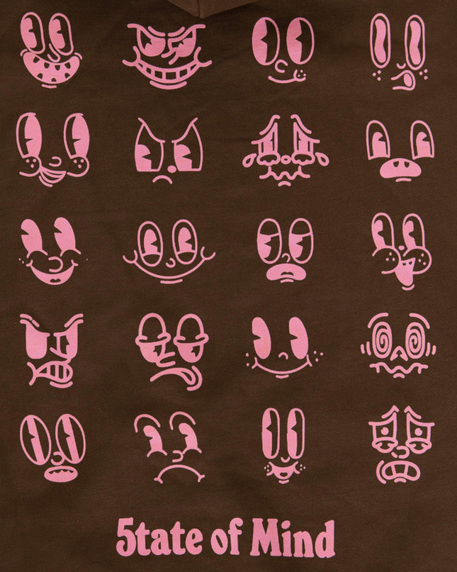 5TATE OF MIND Felpa con cappuccio "Emoticons"