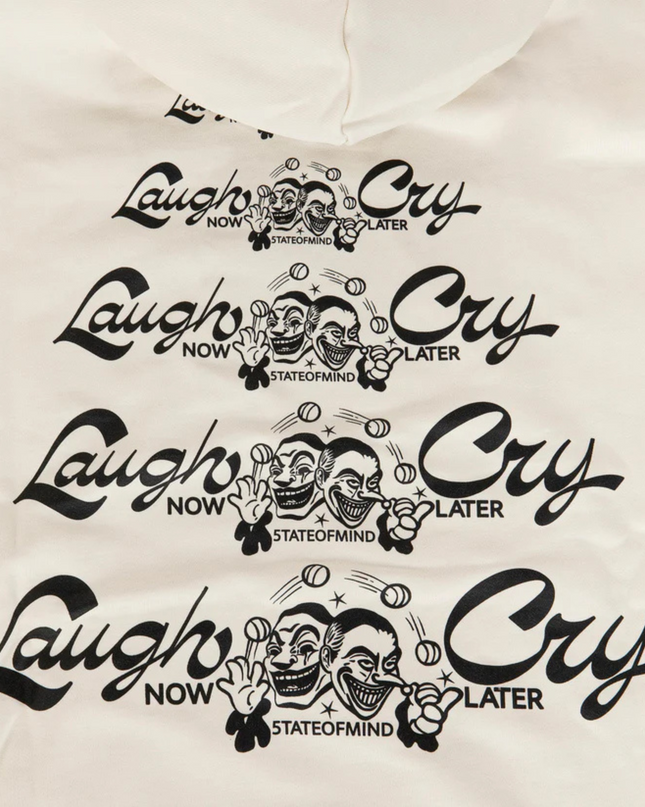 5TATE OF MIND Felpa con cappuccio "Laugh Now Cry Later"