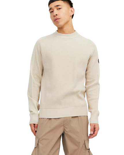 Jack&Jones pullover a coste collo a lupetto