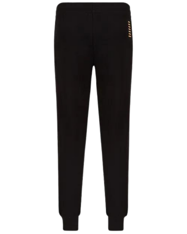 EA7 pantalone jogger logo dorato