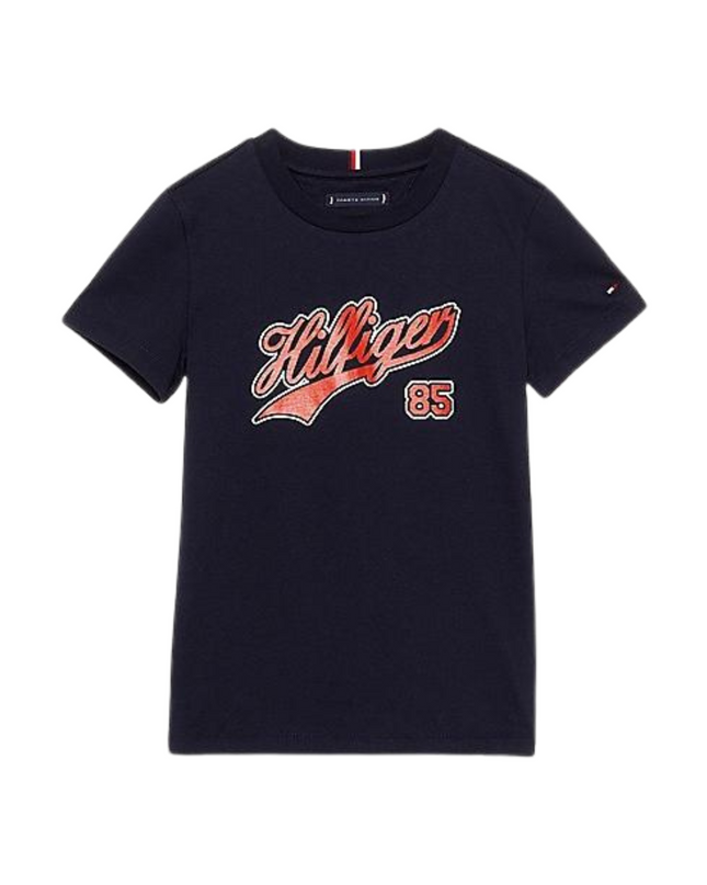 Tommy Hilfiger t-shirt con logo in corsivo.