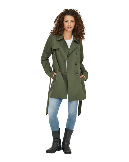 Only Trench Onlvalerie Donna Verde