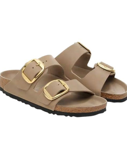 Birkenstock Arizona Big Buckle in pelle oliata Tobacco Brown