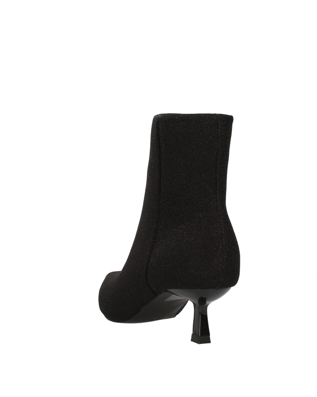 Menbur stivaletti in lurex con tacco a rocchetto