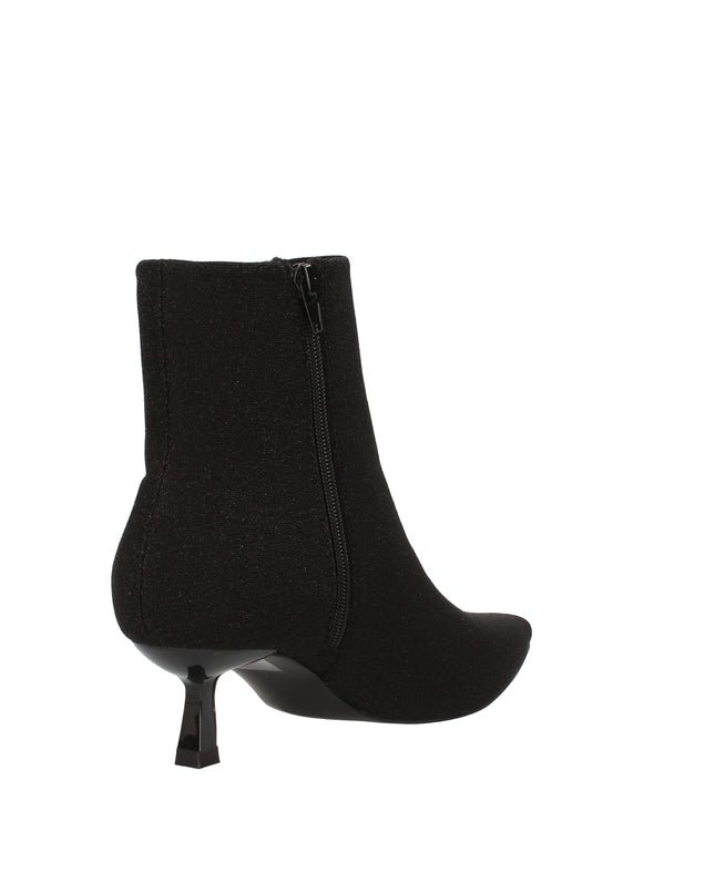 Menbur stivaletti in lurex con tacco a rocchetto