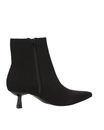 Menbur stivaletti in lurex con tacco a rocchetto