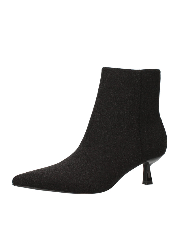 Menbur stivaletti in lurex con tacco a rocchetto