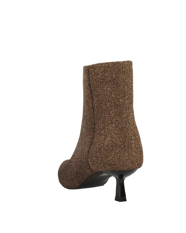 Menbur stivaletti in lurex con tacco a rocchetto