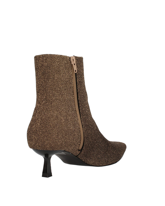Menbur stivaletti in lurex con tacco a rocchetto
