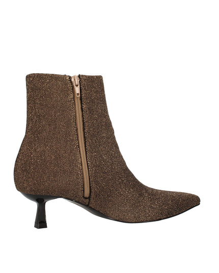 Menbur stivaletti in lurex con tacco a rocchetto