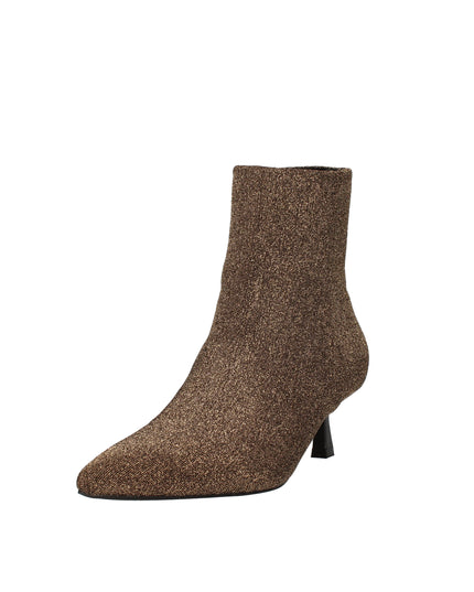 Menbur stivaletti in lurex con tacco a rocchetto