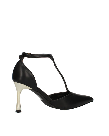 Menbur decolletè con tacco lucido e cinturino a T