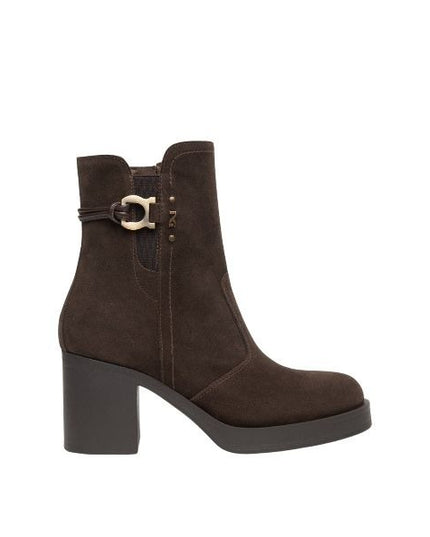Nero Giardini stivaletti in suede testa di moro