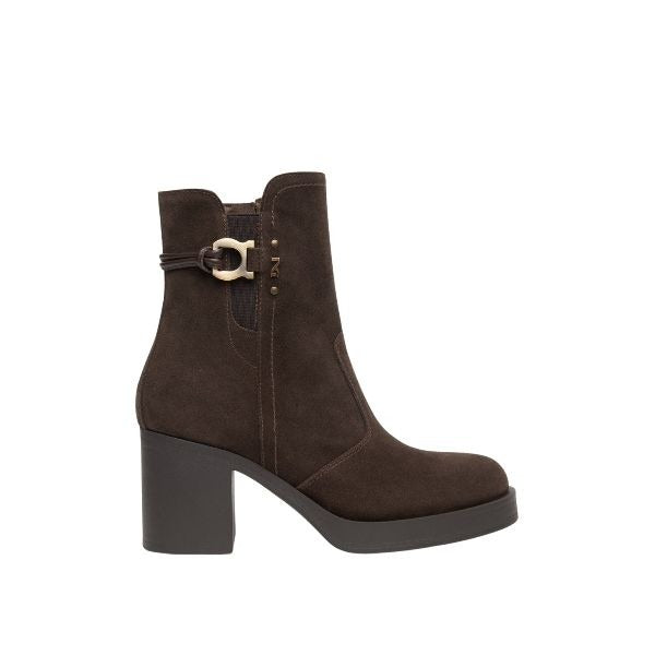 Nero Giardini stivaletti in suede testa di moro