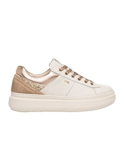 Nero giardini sneakers in pelle e materiale tecnico Velvet Milk