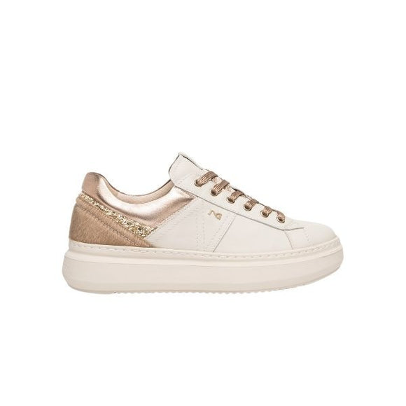 Nero giardini sneakers in pelle e materiale tecnico Velvet Milk