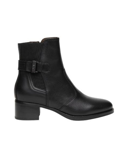 Nero Giardini stivaletti in pelle nera con elastico