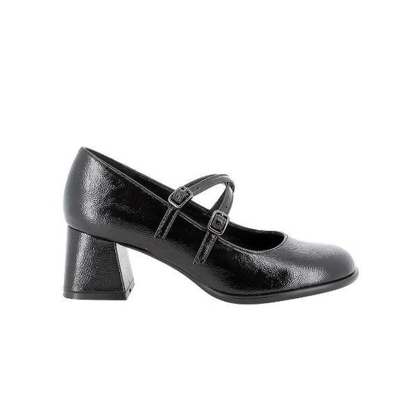 Igi&co décolleté Mary Jane in pelle nera lucida