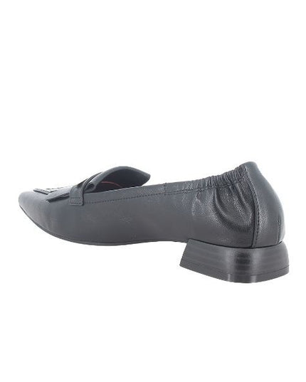 Igi&co mocassini a punta con tacco in pelle nera