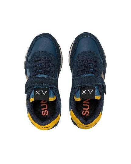 Sun68 Jaki sneakers con lacci e strappo navy