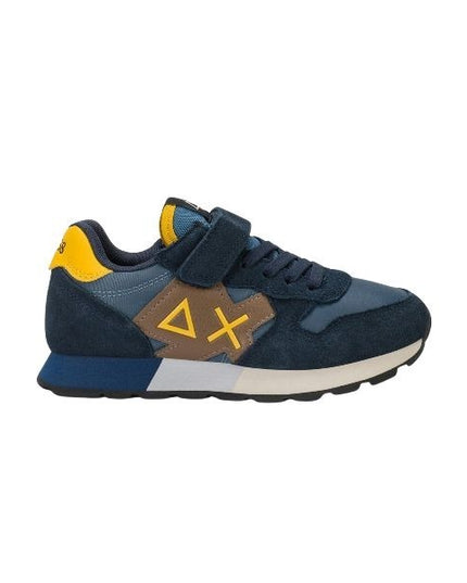 Sun68 Jaki sneakers con lacci e strappo navy