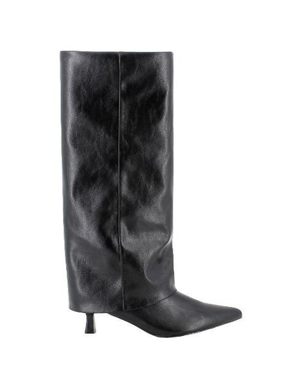 Igi&co stivali con gambale largo in pelle nera