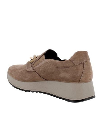 Enval Soft slip on in camoscio con dettaglio catena