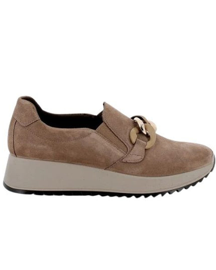 Enval Soft slip on in camoscio con dettaglio catena