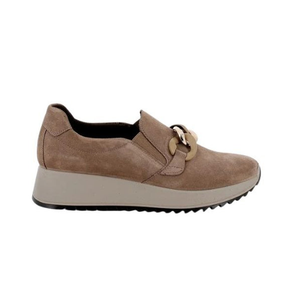 Enval Soft slip on in camoscio con dettaglio catena