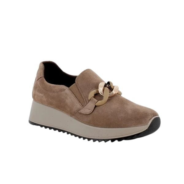 Enval Soft slip on in camoscio con dettaglio catena