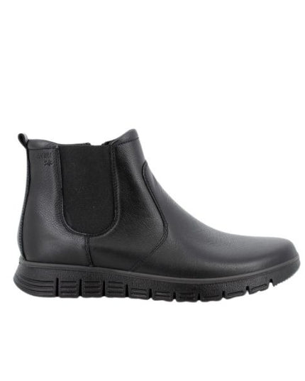 Enval Soft stivaletti chelsea con zip in pelle nera uomo