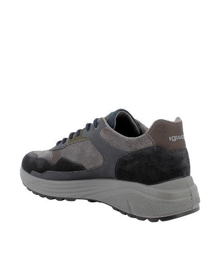 Igi&co sneakers in camoscio e tessuto blu
